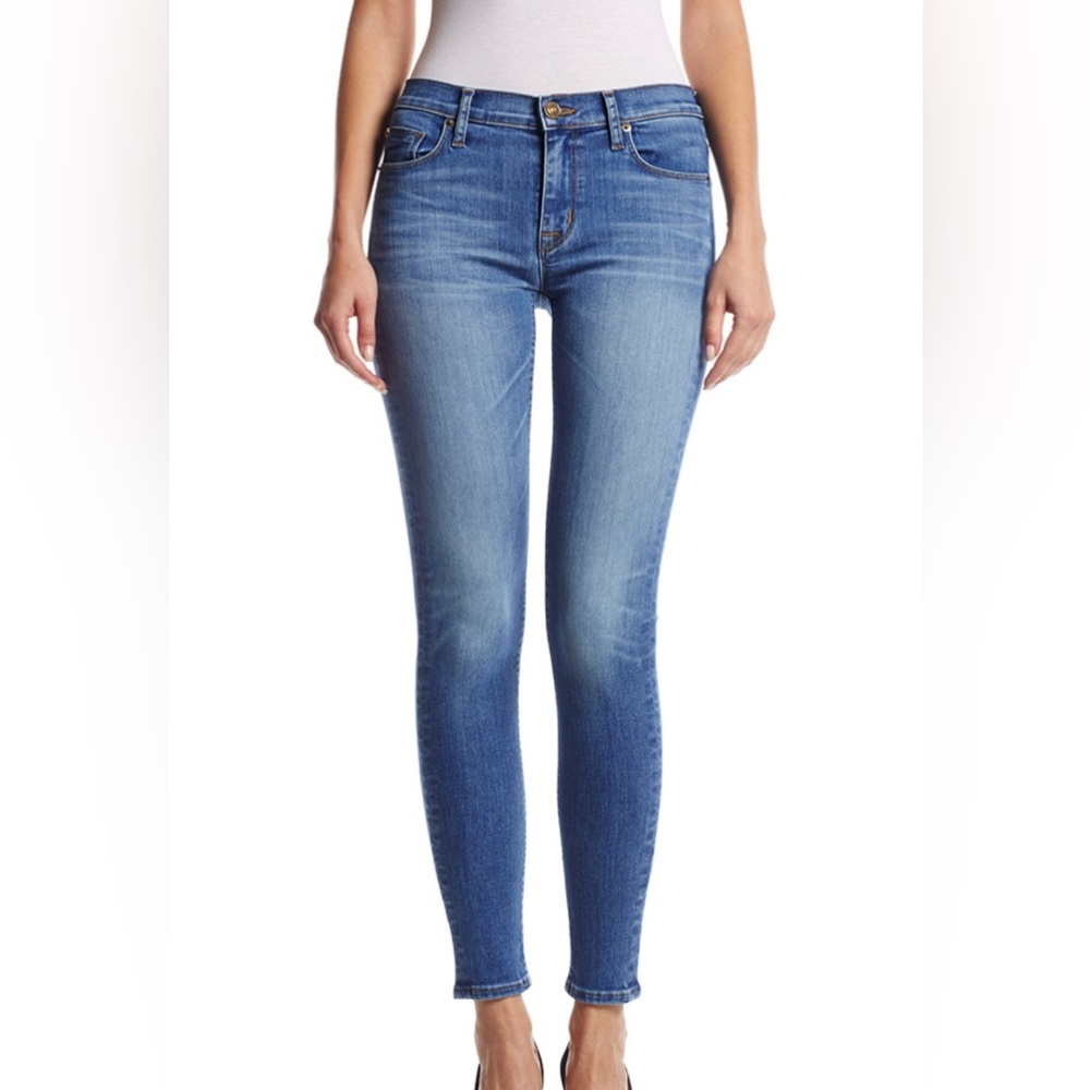 HUDSON Womens Natalie Mid-Rise Ankle Super Skinny Jeans Size 27